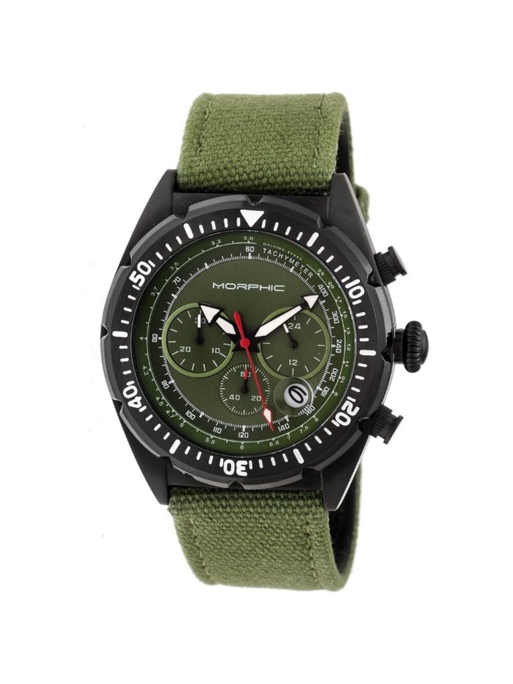 NWT Morphic M53 Series Chronograph Olive Dial Men's Watch